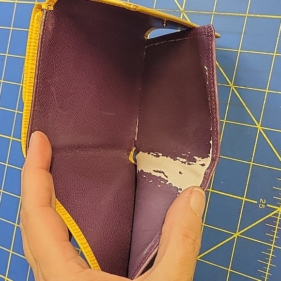 Louis Vuitton Yellow 4.5" x 4" x 1" Wallet - Picture 12 of 13